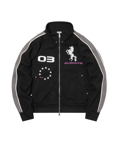 AMOU(アモウ)の「AMOU Horse Track Jacket BLACK(ナイロンジャケット・レディース・その他・1/2)」の5枚目の写真