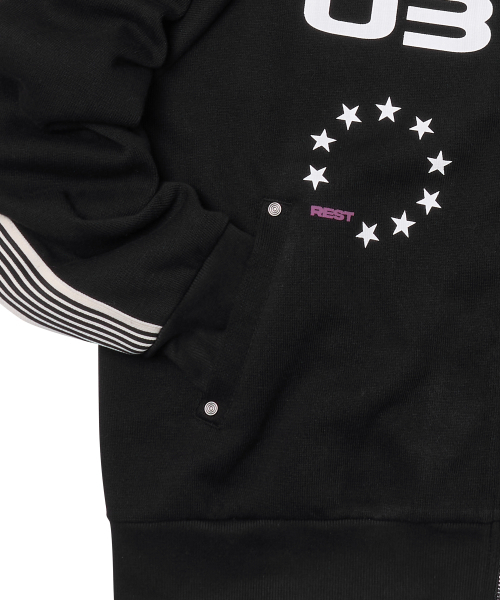 AMOU(アモウ)の「AMOU Horse Track Jacket BLACK(ナイロンジャケット・レディース・その他・1/2)」の2枚目の写真