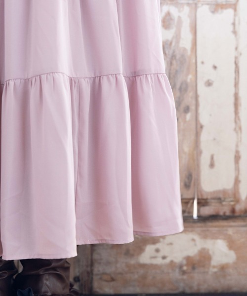axes femme POETIQUE(アクシーズファムポエティック)の「トレンチ風バイカラーJSK(ワンピース・レディース・ベージュ/ピンク/ブラウン・MEDIUM)」の8枚目の写真