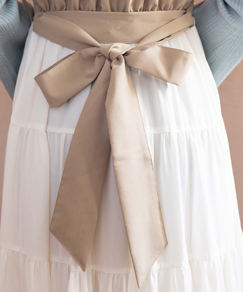 axes femme POETIQUE(アクシーズファムポエティック)の「トレンチ風バイカラーJSK(ワンピース・レディース・ベージュ/ピンク/ブラウン・MEDIUM)」の12枚目の写真