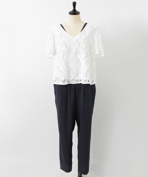 URBAN RESEARCH（アーバンリサーチ）の「UR トップス付カシュクールオールインワン（サロペット/オーバーオール・レディース・ネイビー/ブラック系その他/カーキ・FREE）」の11枚目の写真