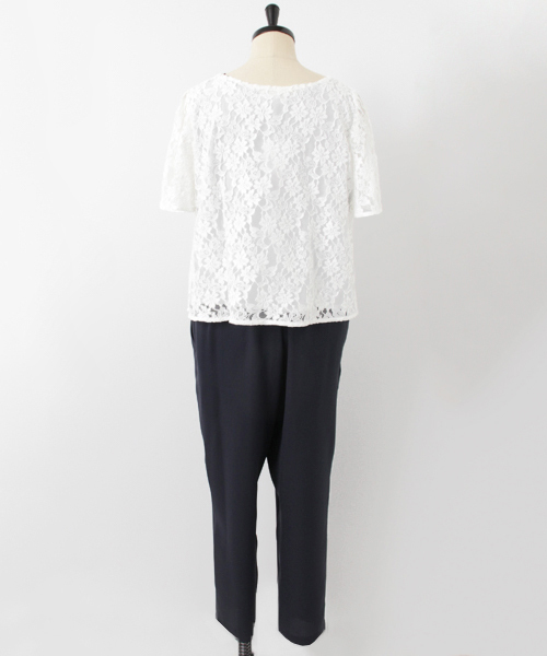 URBAN RESEARCH（アーバンリサーチ）の「UR トップス付カシュクールオールインワン（サロペット/オーバーオール・レディース・ネイビー/ブラック系その他/カーキ・FREE）」の9枚目の写真