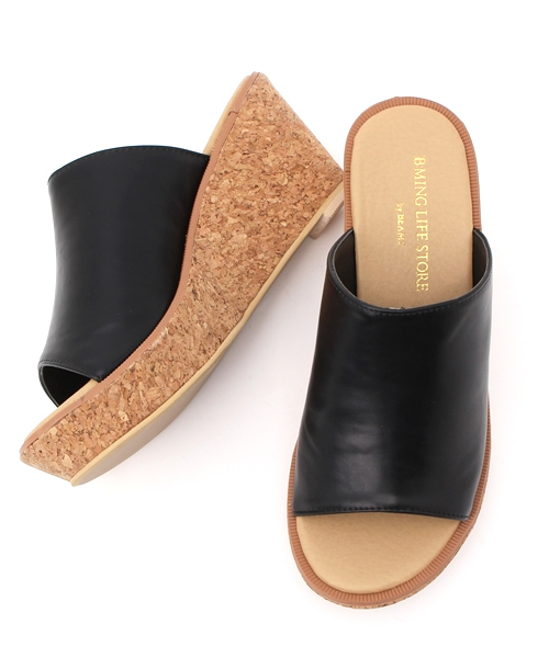 B:MING by BEAMS(ビーミングバイビームス)の「【VERY6月号掲載】ビーミング by ビームス / コルクウェッジサンダル(サンダル・レディース・ブラック/ブラウン系その他/その他1・22.5cm/23.5cm/24.5cm)」の2枚目の写真