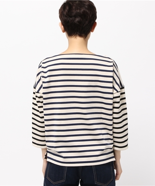 Abahouse Devinette(ドゥヴィネット)の「フレンチボーダー(Tシャツ/カットソー・レディース・オレンジ/ネイビー・FREE)」の11枚目の写真