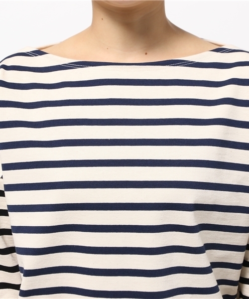 Abahouse Devinette(ドゥヴィネット)の「フレンチボーダー(Tシャツ/カットソー・レディース・オレンジ/ネイビー・FREE)」の10枚目の写真