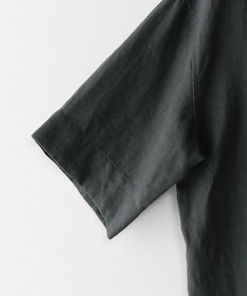 STILL BY HAND(スティルバイハンド)の「<STILL BY HAND> 16 RAMIE RIB CREW/カットソー(Tシャツ/カットソー・メンズ・ホワイト/ダークグレー・48/46)」の5枚目の写真