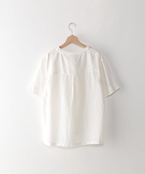 STILL BY HAND(スティルバイハンド)の「<STILL BY HAND> 16 RAMIE RIB CREW/カットソー(Tシャツ/カットソー・メンズ・ホワイト/ダークグレー・48/46)」の9枚目の写真