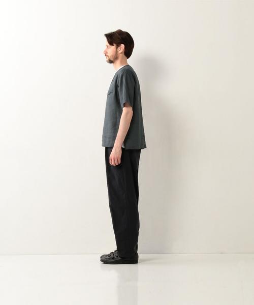 STILL BY HAND(スティルバイハンド)の「<STILL BY HAND> 16 RAMIE RIB CREW/カットソー(Tシャツ/カットソー・メンズ・ホワイト/ダークグレー・48/46)」の12枚目の写真