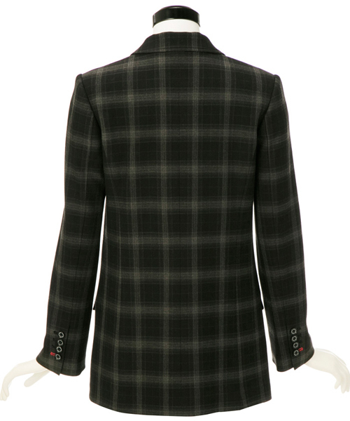 GUILD PRIME（ギルドプライム）の「☆8/21放送行列ができる法律相談所にて『沢尻エリカさん』着用☆【GUILD PRIME】WOMENS ダークタータンチェックジャケット（テーラードジャケット・レディース・グレー・36/34）」の4枚目の写真