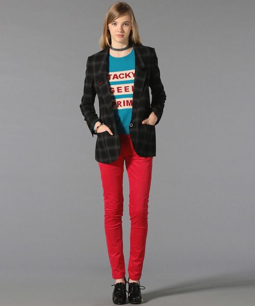 GUILD PRIME（ギルドプライム）の「☆8/21放送行列ができる法律相談所にて『沢尻エリカさん』着用☆【GUILD PRIME】WOMENS ダークタータンチェックジャケット（テーラードジャケット・レディース・グレー・36/34）」の3枚目の写真