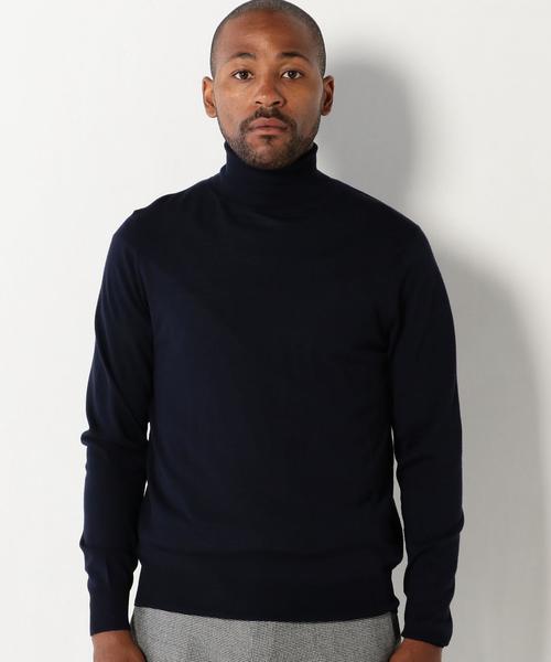 UNITED ARROWS（ユナイテッドアローズ）の「＜SOVEREIGN（ソブリン）＞ハイゲージ タートル（ニット/セーター・メンズ・ダークグレー/ベージュ/オリーブ/ネイビー・44/46/48/50）」の7枚目の写真