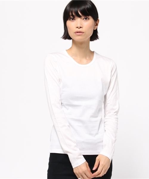 MURUA(ムルーア)の「organicロンT(Tシャツ/カットソー・レディース・ブラック/ホワイト/グレー・FREE)」の2枚目の写真