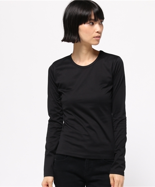 MURUA(ムルーア)の「organicロンT(Tシャツ/カットソー・レディース・ブラック/ホワイト/グレー・FREE)」の3枚目の写真