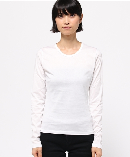 MURUA(ムルーア)の「organicロンT(Tシャツ/カットソー・レディース・ブラック/ホワイト/グレー・FREE)」の4枚目の写真