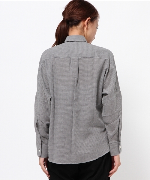 ORIAN(オリアン)の「ORIAN 千鳥格子ビックシルエットシャツ(シャツ/ブラウス・レディース・ブラック系その他・SMALL)」の4枚目の写真