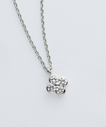 A&S ネックレス シルバー フラワー ジルコニア 希少デザイン A&S ネックレス シルバー フラワー ジルコニア 希少デザイン