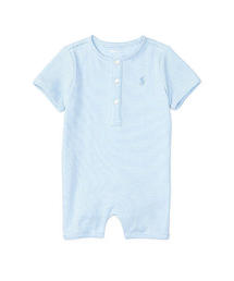 POLO RALPH LAUREN CHILDRENSWEAR | ストライプド コットン ショートオール(ロンパース)