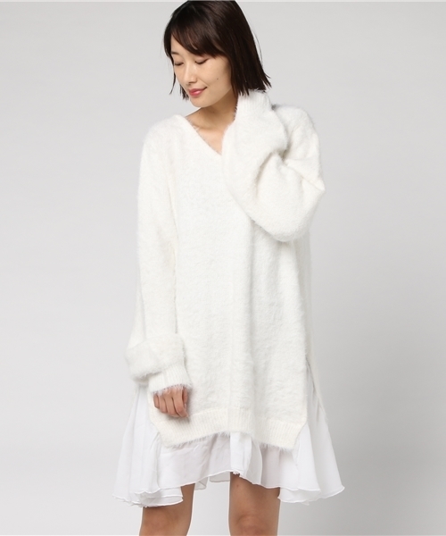 MICOAMERI（ミコアメリ）の「バックチュールリボンシャギー