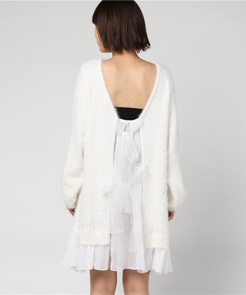 MICOAMERI（ミコアメリ）の「バックチュールリボンシャギー