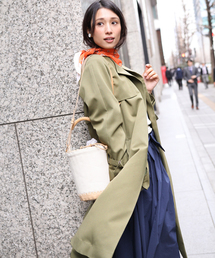 Andemiu | ノーカラードレストレンチコート749712(トレンチコート)