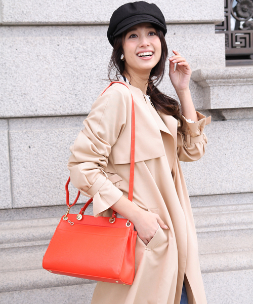 Andemiu（アンデミュウ）の「ノーカラードレストレンチコート749712（トレンチコート・レディース・ベージュ/ピンク/カーキ/ライトブルー・SMALL/MEDIUM）」の5枚目の写真