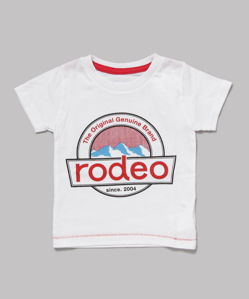 RODEO CROWNS WIDE BOWL（ロデオクラウンズワイドボウル）の「キッズ LABEL LOGO Tシャツ（Tシャツ/カットソー・キッズ・イエロー系その他/グリーン系その他/レッド系その他・X-SMALL/SMALL/LARGE/MEDIUM）」の3枚目の写真