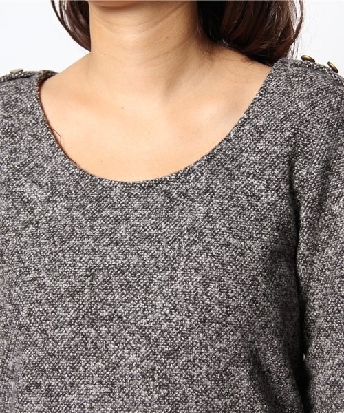 green label relaxing（グリーンレーベルリラクシング）の「GT R/Tブークレ ウエストキリカエ ワンピース（ワンピース・レディース・ブラック/ライトグレー/ワインレッド・フリー）」の7枚目の写真