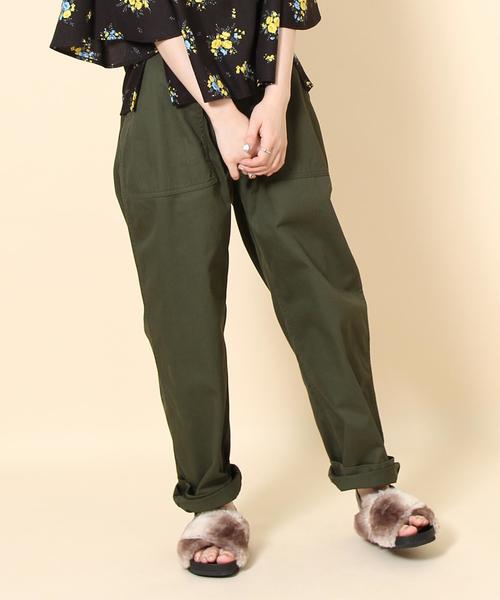 coen（コーエン）の「ヘリンボーンベイカーパンツ（カーゴパンツ・レディース・ベージュ/オリーブ・SMALL/LARGE/MEDIUM）」の2枚目の写真