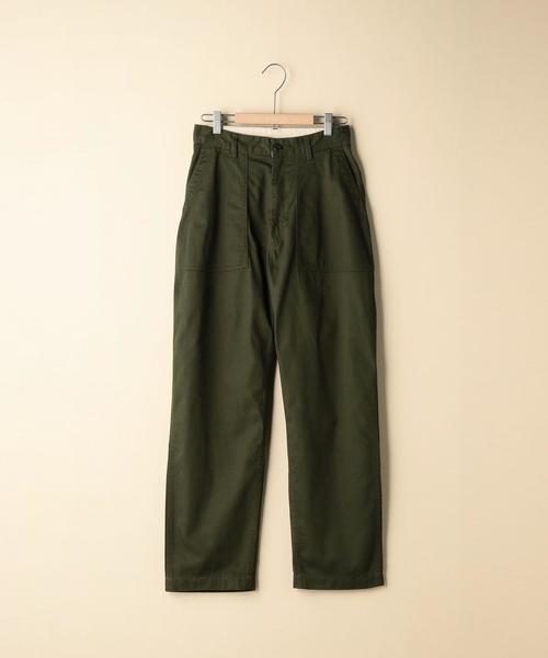 coen（コーエン）の「ヘリンボーンベイカーパンツ（カーゴパンツ・レディース・ベージュ/オリーブ・SMALL/LARGE/MEDIUM）」の3枚目の写真