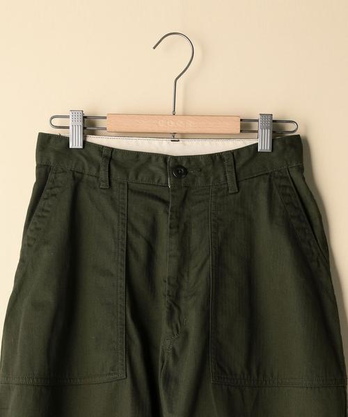 coen（コーエン）の「ヘリンボーンベイカーパンツ（カーゴパンツ・レディース・ベージュ/オリーブ・SMALL/LARGE/MEDIUM）」の5枚目の写真