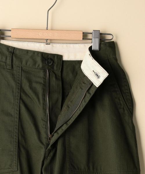 coen（コーエン）の「ヘリンボーンベイカーパンツ（カーゴパンツ・レディース・ベージュ/オリーブ・SMALL/LARGE/MEDIUM）」の6枚目の写真