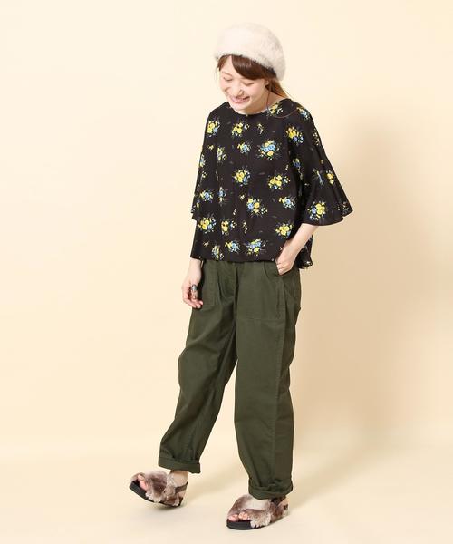 coen（コーエン）の「ヘリンボーンベイカーパンツ（カーゴパンツ・レディース・ベージュ/オリーブ・SMALL/LARGE/MEDIUM）」の14枚目の写真