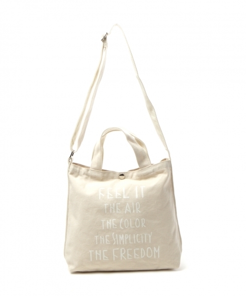 GLOBAL WORK（グローバルワーク）の「キャンバスイージー2WAYトート/768034（ショルダーバッグ・メンズ・グリーン/ホワイト/ブラック/ライトブルー/ベージュ・FREE）」の2枚目の写真