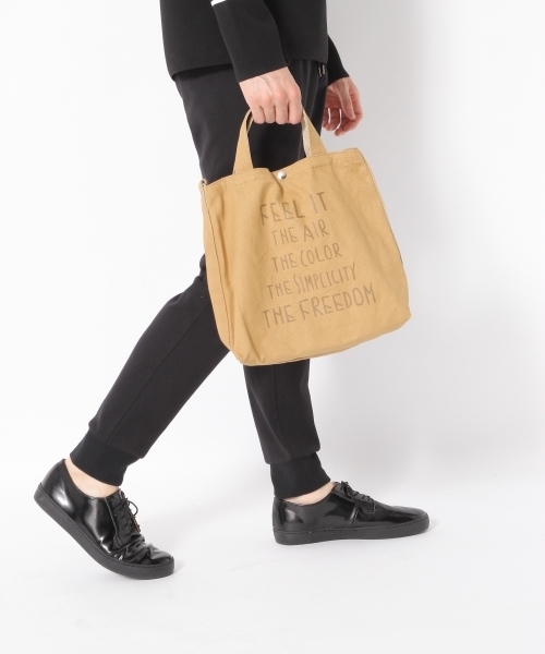 GLOBAL WORK（グローバルワーク）の「キャンバスイージー2WAYトート/768034（ショルダーバッグ・メンズ・グリーン/ホワイト/ブラック/ライトブルー/ベージュ・FREE）」の8枚目の写真