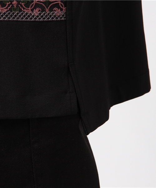 UNITED TOKYO（ユナイテッドトウキョウ）の「刺繍キューバロングスリーブシャツ（シャツ/ブラウス・メンズ・バーガンディー/ブラック・1/2/3）」の7枚目の写真