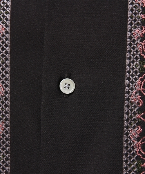 UNITED TOKYO（ユナイテッドトウキョウ）の「刺繍キューバロングスリーブシャツ（シャツ/ブラウス・メンズ・バーガンディー/ブラック・1/2/3）」の8枚目の写真