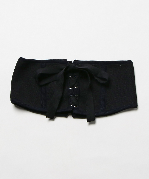 venit(ヴェニット)の「Venit(ヴェニット) ニットベルト(ベルト・レディース・ホワイト/ブラック・FREE)」の2枚目の写真