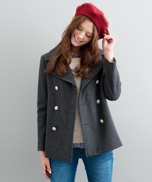 green label relaxing（グリーンレーベルリラクシング）の「GRILLO ベレー帽（ハンチング/ベレー帽・レディース・ライトグレー/ベージュ/レッド・フリー）」の10枚目の写真