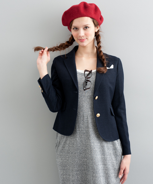 green label relaxing（グリーンレーベルリラクシング）の「GRILLO ベレー帽（ハンチング/ベレー帽・レディース・ライトグレー/ベージュ/レッド・フリー）」の11枚目の写真