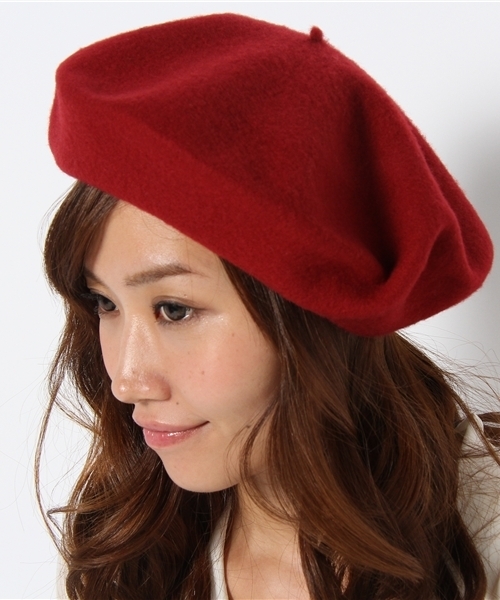 green label relaxing（グリーンレーベルリラクシング）の「GRILLO ベレー帽（ハンチング/ベレー帽・レディース・ライトグレー/ベージュ/レッド・フリー）」の8枚目の写真