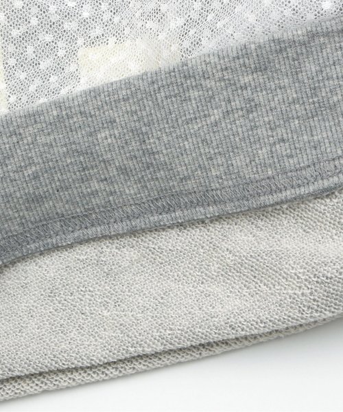 apres les cours（アプレレクール）の「アルファベットチュールトレーナー（スウェット・キッズ・グレー/オフホワイト・90/100/110/120/80/130/140）」の10枚目の写真