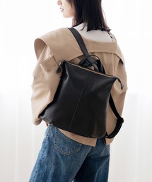 Jamale（ジャマレ）の「牛革レザーリュックサック（バックパック/リュック）」