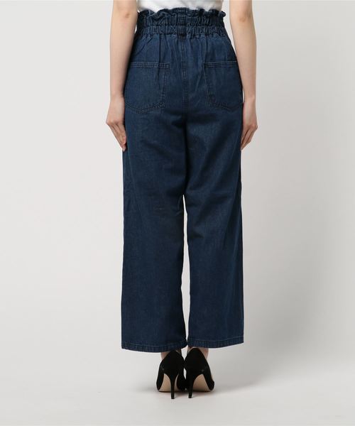 WEGO（ウィゴー）の「WEGO/前ボタンストレートパンツ（デニムパンツ・レディース・ライトインディゴブルー/インディゴブルー・FREE）」の4枚目の写真