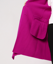 最終値下☆MARC JACOBS☆コート フードスカーフ付き チャーム付き チェック柄スカーフ付きショートニットコート - ブラウン | ZARA