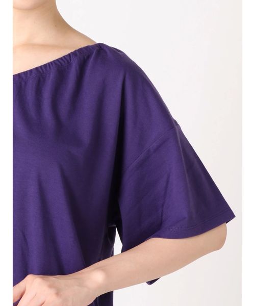 EMODA(エモダ)の「ワンショルダーTシャツ(Tシャツ/カットソー・レディース・ホワイト/ブラック/パープル・FREE)」の10枚目の写真
