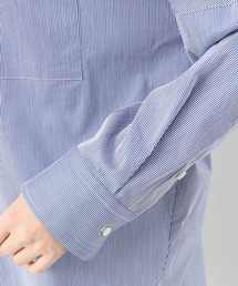 極美品★ドゥーズィエムクラス｜定価2,5万 ドロップショルダー ストライプシャツ Deuxieme Classe（ドゥーズィエムクラス）の「ストライプ