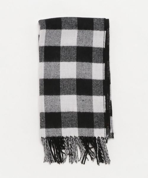 AMERICAN HOLIC（アメリカンホリック）の「10col.Wフェイスリバーシブルストール（マフラー・レディース・ブラック/ダークグリーン/ベージュ/ネイビー/レッド/ブルー/グリーン/アイボリー/ボルドー/イエロー系その他・FREE）」の3枚目の写真