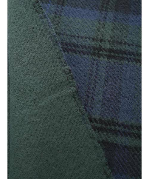 AMERICAN HOLIC（アメリカンホリック）の「10col.Wフェイスリバーシブルストール（マフラー・レディース・ブラック/ダークグリーン/ベージュ/ネイビー/レッド/ブルー/グリーン/アイボリー/ボルドー/イエロー系その他・FREE）」の12枚目の写真