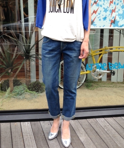 Another Edition（アナザーエディション）の「LEE SLIM DNM PT（デニムパンツ・レディース・コバルトブルー/ロイヤルブルー・SMALL/MEDIUM）」の2枚目の写真