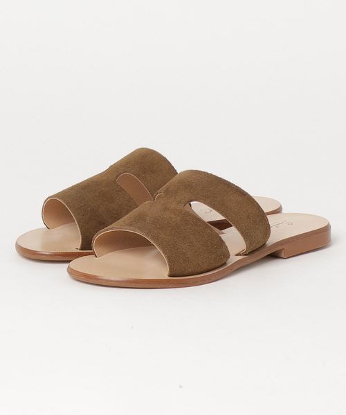 Sonia C（ソニアシー）の「スエードスライドサンダル（サンダル・レディース・ブラック/シルバー/キャメル・35/36/37/38/39）」の7枚目の写真